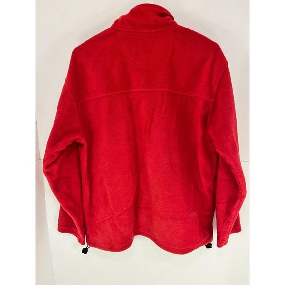 Alpine Tek Men's Active Wear Red Fleece Jacket Full Zip Small - Picture 3 of 3